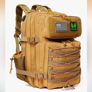 Green Canyon 45L 900D Tactical Men/Women Backpack Water Resistant Hiking, Khaki